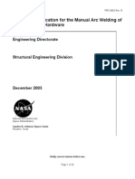 Process Specification For The Manual Arc Welding of Titanium Alloy Hardware