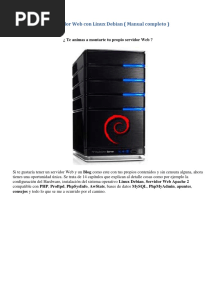 Como Montar Un Servidor Web Con Linux Debian
