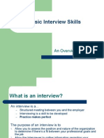 Basic Interview Skills: An Overview