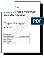 Project Title:: Voice Activated Personal Assistant Device