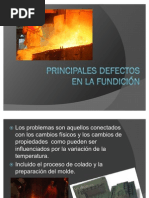 Principales Defectos en La Fundicion