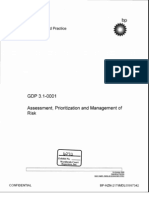 GDP 3.1-0001 Assessment, Prioritization and Management of Risk