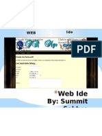 By: Summit Sakhre: Web Ide