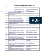 Java IEEE Project Titles 2011