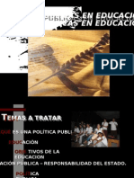 Politicas Publicas en Educacion