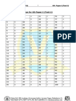 Keys For GS-Paper-I (Test-1)