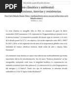 Crisis Climática y Ambiental