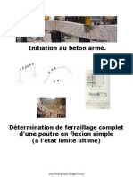 Determination Ferraillage Complet Poutre en Flexion Simple