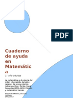 Cuaderno de Matemáticas - Adultos