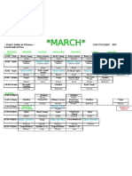 March Schedule