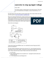 DC-DC Converter To Step Up Input Voltage