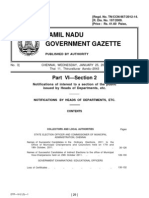 Tamil Nadu Municipalities Election Results - 2011 - Gazette Notification