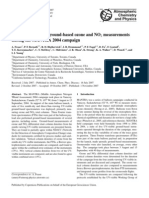 A. Fraser Et Al - Intercomparison of Ground-Based Ozone and NO2 Measurements During The MANTRA 2004 Campaign