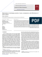 Motorization in Developing Countries - Causes, Consequences, and Effectiveness of Policy Options