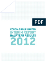 Kordia Interim Report 2012