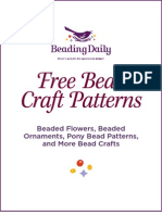 Free Bead Craft Patterns: Beaded Flowers, Beaded Ornaments, Pony Bead Patterns, and More Bead Crafts