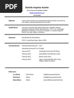 Cosmetology Resume