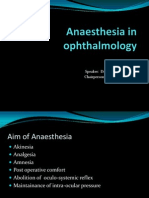 Anaesthesia in Ophthalmology 001