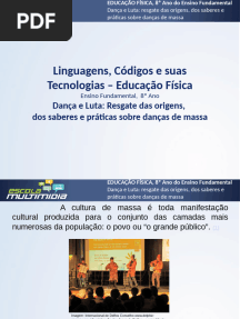 Ensino Fundamental, 8 Ano Dana e Luta-Resgate das origens, dos saberes e prticas sobre danas de massa