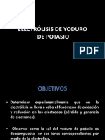 Electrólisis Yoduro de Potasio