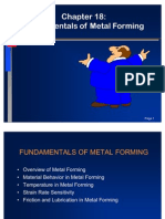 Chapter 18-Fundamentals Metal Forming