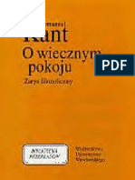 Kant Immanuel - O Wiecznym Pokoju