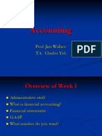 Accounting: Prof: Jim Wallace TA: Charles Yeh