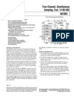 Four-Channel, Simultaneous Sampling, Fast, 14-Bit ADC