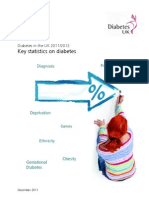 Key Statistics On Diabetes: Diabetes in The UK 2011/2012