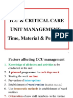 Icu & Critical Care Unit Management Time Material Personnel