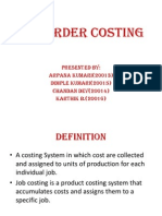 Job Order Costing