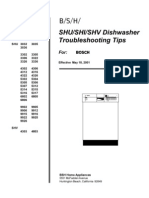 Bosch SHE Dishwasher Troubleshooting