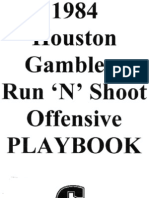 1984 Houston Gamblers Playbook