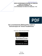 Um Levantamento Bibliográfico Sobre A Estruturação de Textos Acadêmicos