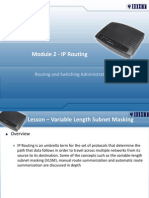 Module 2 - IP Routing: Routing and Switching Administration II