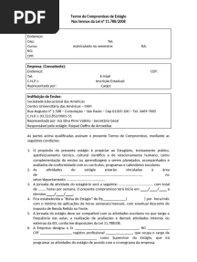 Termo de compromisso de estágio