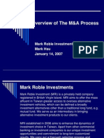 Overview of The M&a Process-1