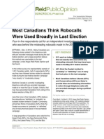 Most Canadians Think Robocalls Were Used Broadly in Last Election