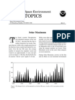 Solar Maximum: Space Environment Center 325 Broadway, Boulder, CO 80303-3326