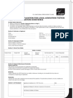 Withdrawal Application Education Form