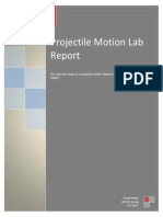 Projectile Motion Lab Syeed Hasan