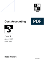 Cost Accounting: Level 3