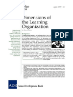 Dimensions of The Learning Organization