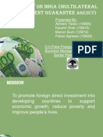 A Study On MIGA (Multilateral Investment Guarantee: Agency)