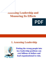 Assessing Leadership and Measuring Its Effects