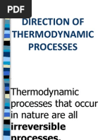 Direction of Thermodynamic Processes