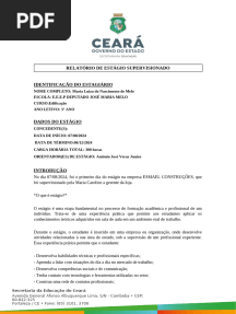 Relatorio Final Do Estagio