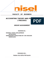 Accounting Theory and Practices (PAS3363) : Faculty of Business