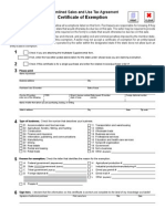 E595E Tax Exempt Form