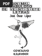 Animal Fabuloso de Veintisiete Letras de José Óscar López